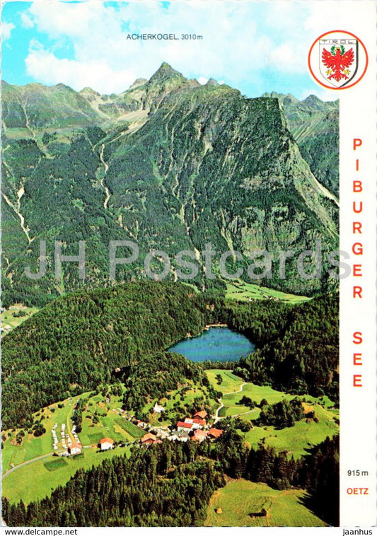 Piburg - Piburger See - 915 m - Oetz - Acherkogel - Austria - used - JH Postcards