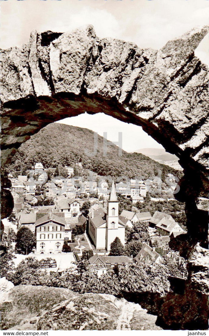 Lindenfels - Blick von der Burg - old postcard - Germany - unused - JH Postcards