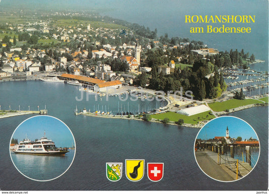 Romanshorn am Bodensee - ferry - 3998 - Switzerland - used - JH Postcards