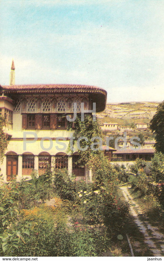 Bakhchisaray Historical Museum - view of the golden study and summer gazebo - 1974 - Ukraine USSR - unused - JH Postcards