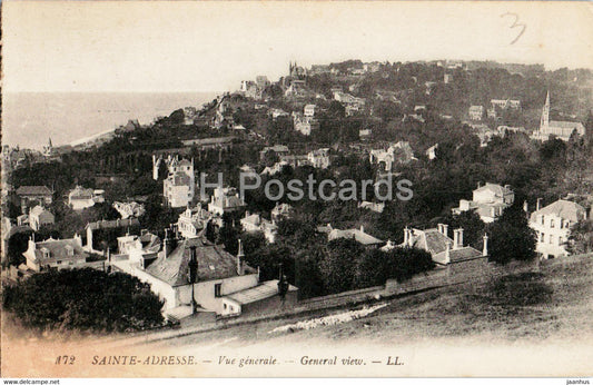 Sainte Adresse - Vue Generale  - General view - 172 - old postcard - France - unused - JH Postcards