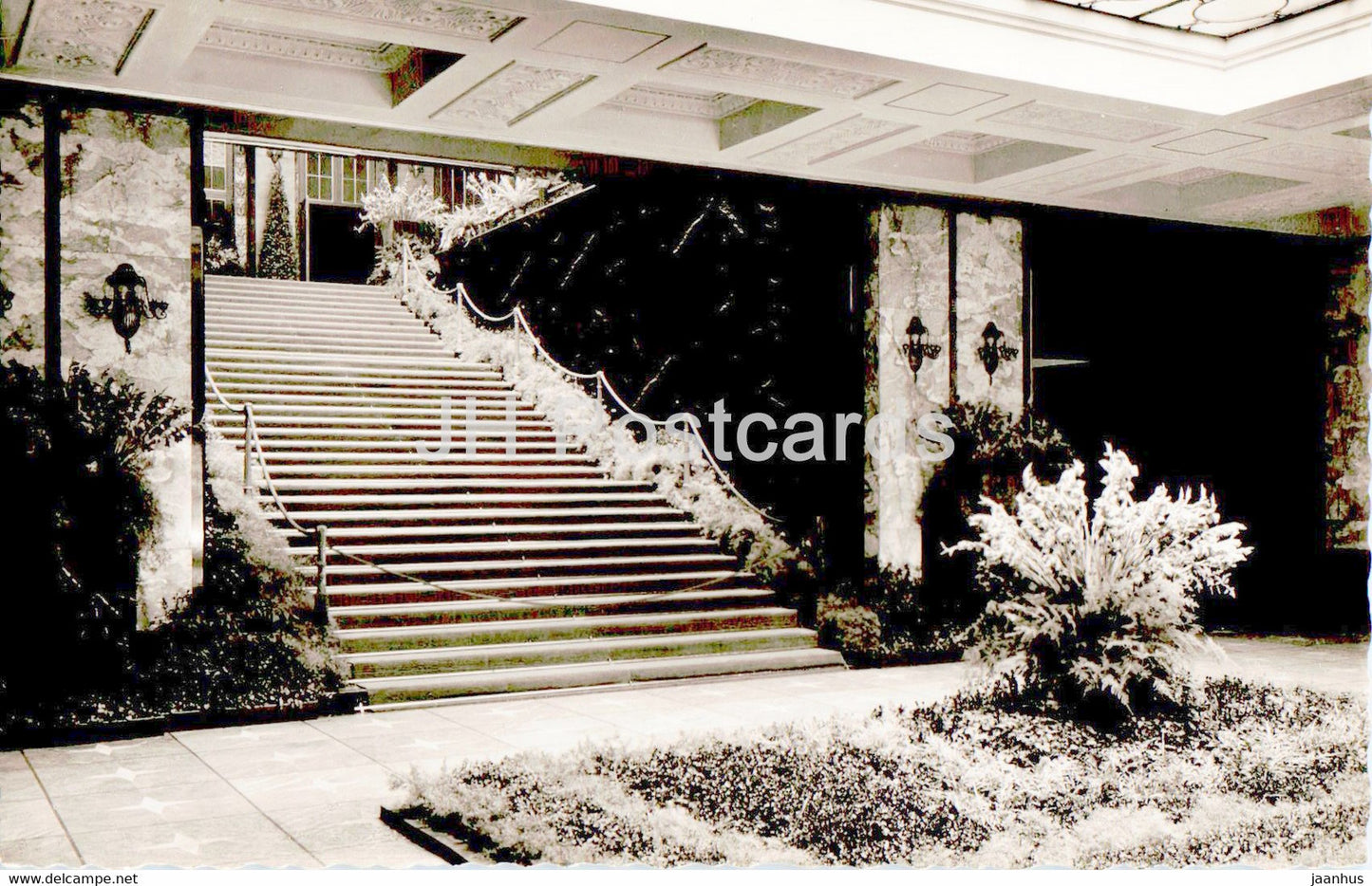 Baden Baden - Kursaal - Untere Halle - old postcard - Germany - unused - JH Postcards