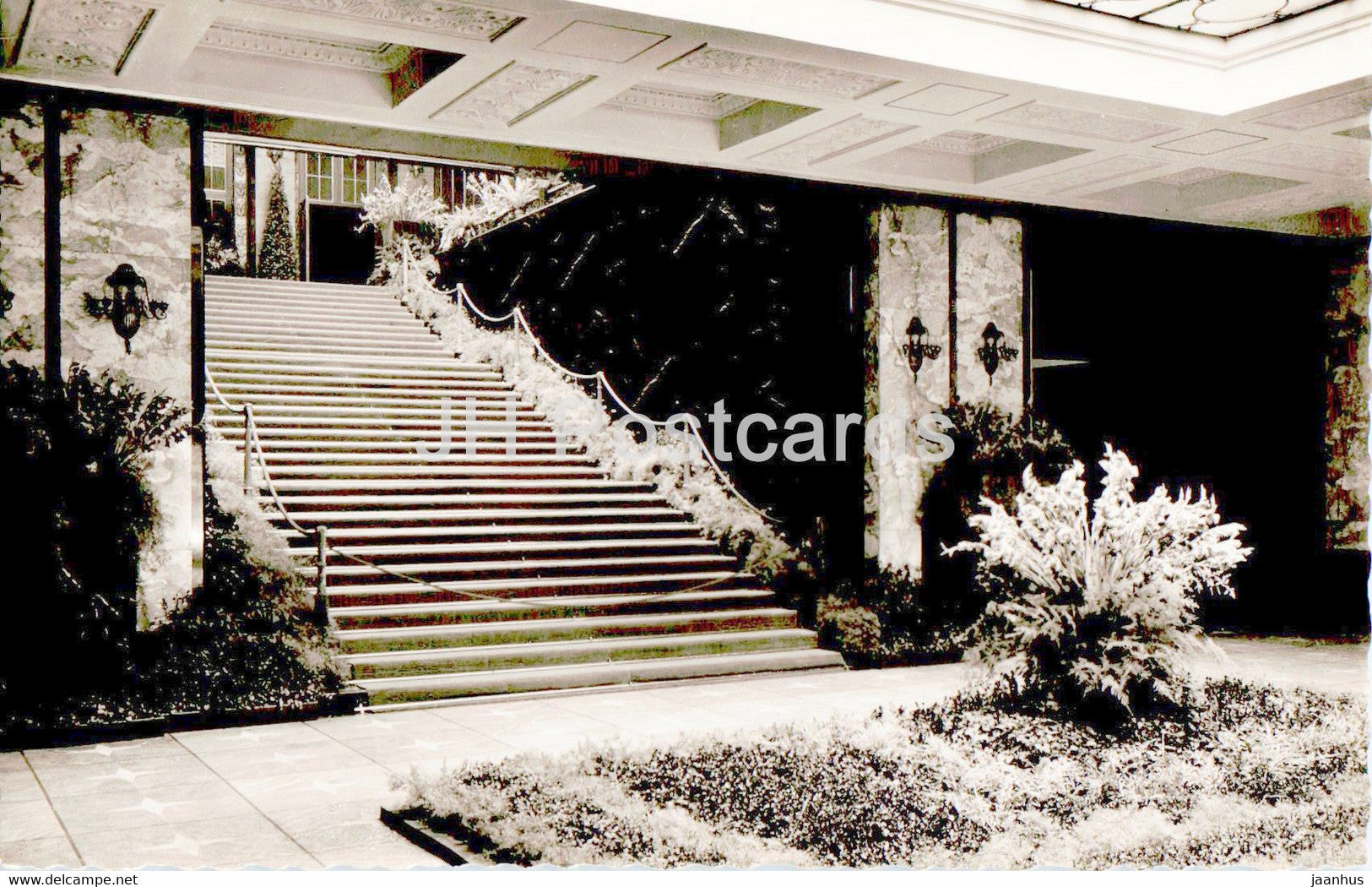 Baden Baden - Kursaal - Untere Halle - old postcard - Germany - unused - JH Postcards