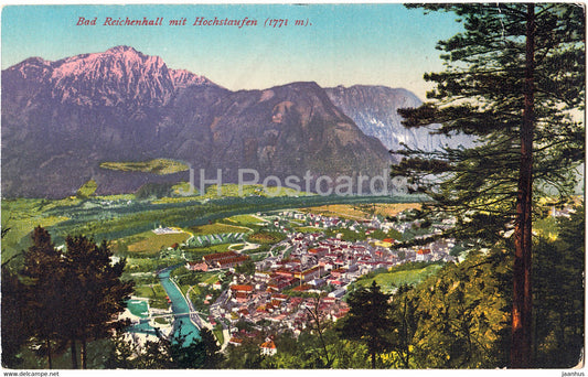 Bad Reichenhall mit Hochstaufen 1771 m - 9867 - old postcard - Germany - unused - JH Postcards