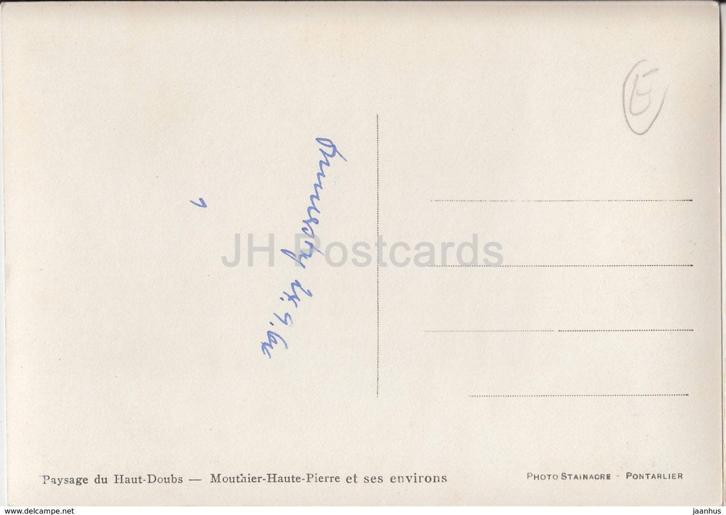 Paysage du Haut-Doubs - Mouthier-Haute-Pierre et ses environs - Straße - Frankreich - gebraucht