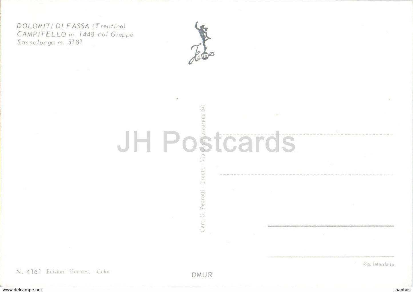 Dolomiti di Fassa - Trentino - Campitello - Sassolungo - 4161 - Italy - unused