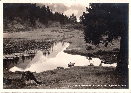 San Bernardino 1626 m - M Laghetto d'Osso - 311 - old postcard - Switzerland - unused