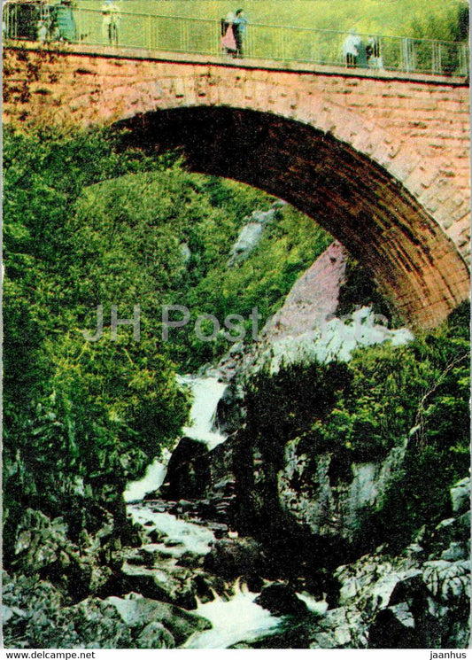 Tatry - High Tatras - Mickiewicz's waterfalls - bridge - Poland - unused - JH Postcards