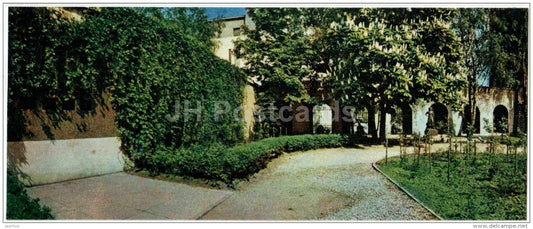 Public Gardens by the Museum of History  - Kaunas - mini postcard - 1971 - Lithuania USSR - unused - JH Postcards