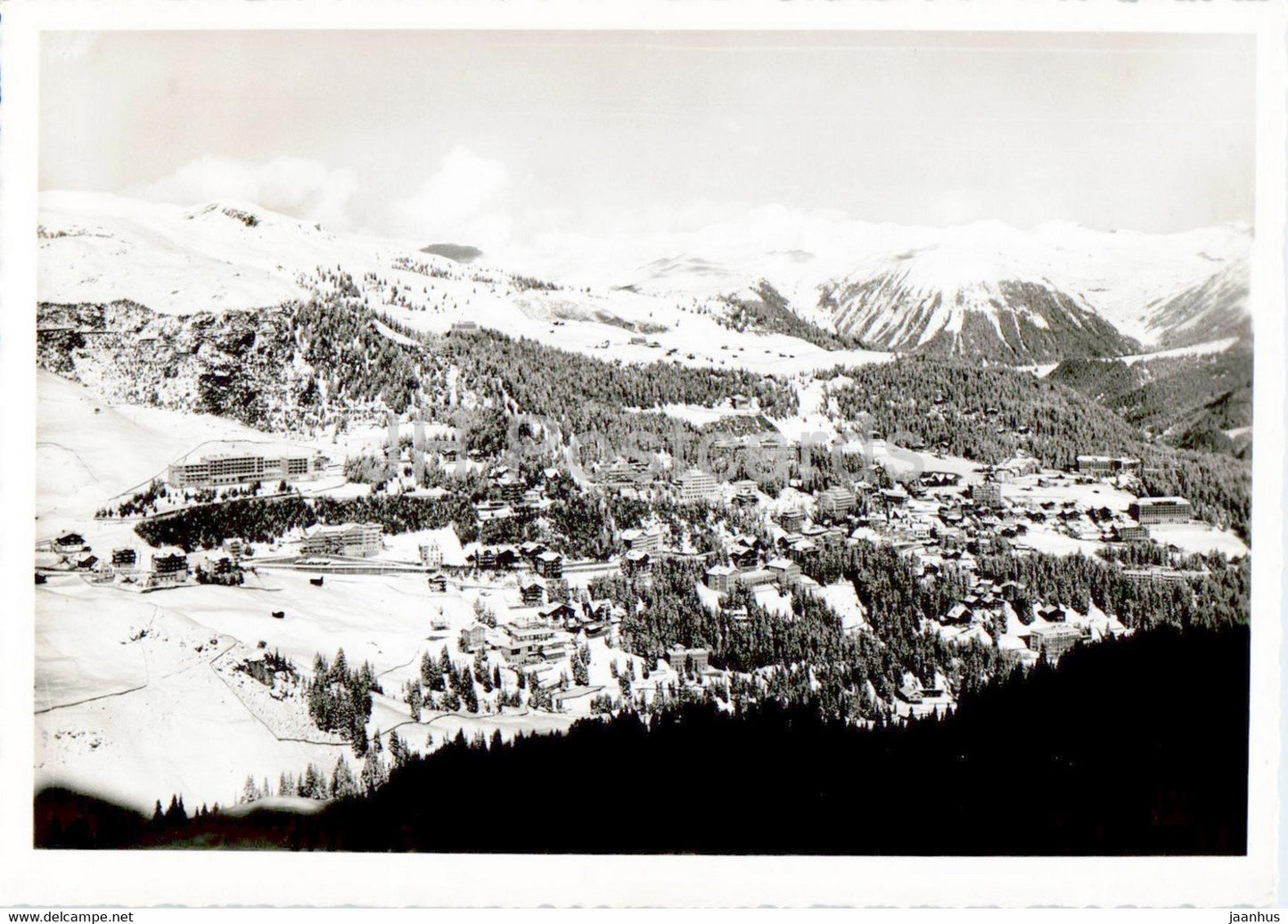 Arosa 1800 m - Gesamtansicht - 650 - old postcard - 1955 - Switzerland - used - JH Postcards
