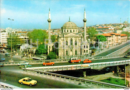 Istanbul - Aksaray Valide Sultan Camii - Aksaray Valide Sultan Mosque - car - 34-4 - Turkey - unused - JH Postcards