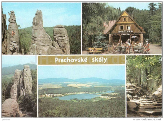 Prachovske Skaly - 1 - Rocks - Prachovo Rocks - Czechoslovakia - Czech - used - JH Postcards