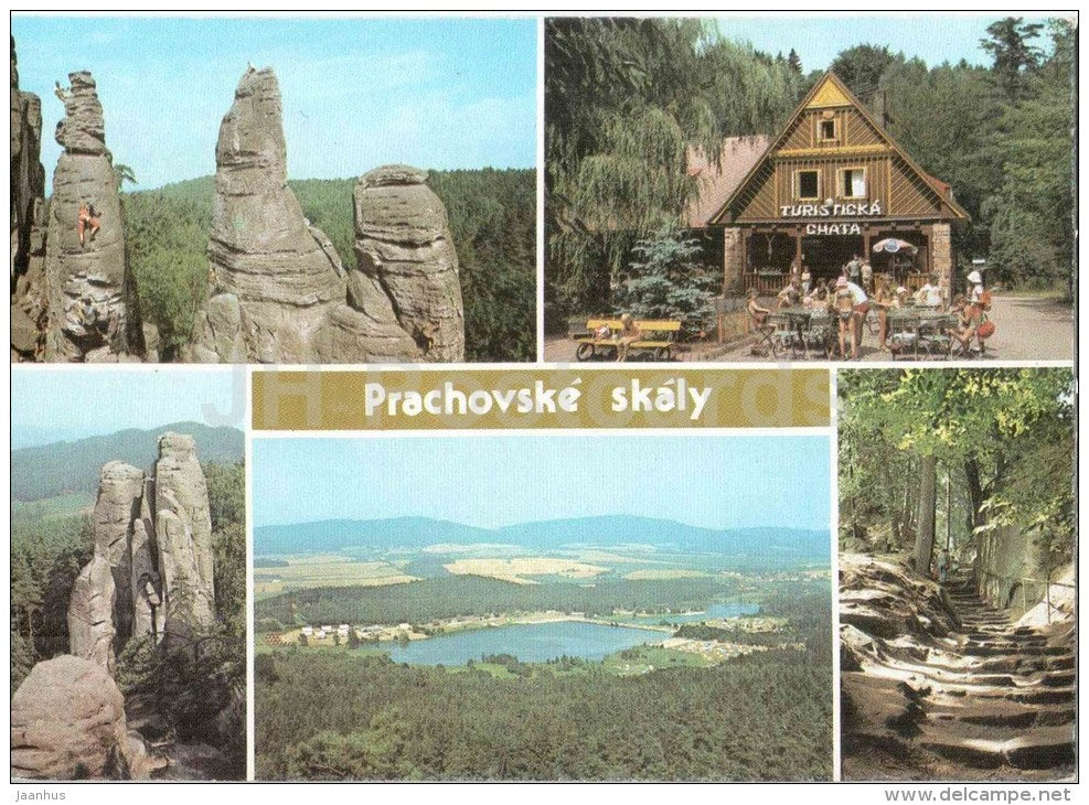 Prachovske Skaly - 1 - Rocks - Prachovo Rocks - Czechoslovakia - Czech - used - JH Postcards