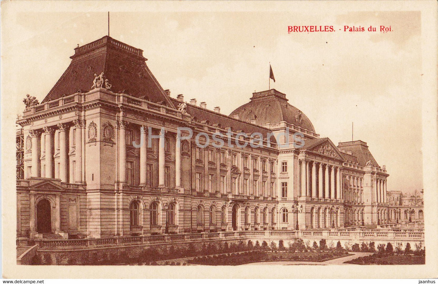 Bruxelles - Brussels - Palais du Roi - old postcard - Belgium - unused - JH Postcards