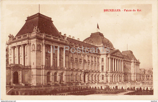 Bruxelles - Brussels - Palais du Roi - old postcard - Belgium - unused - JH Postcards