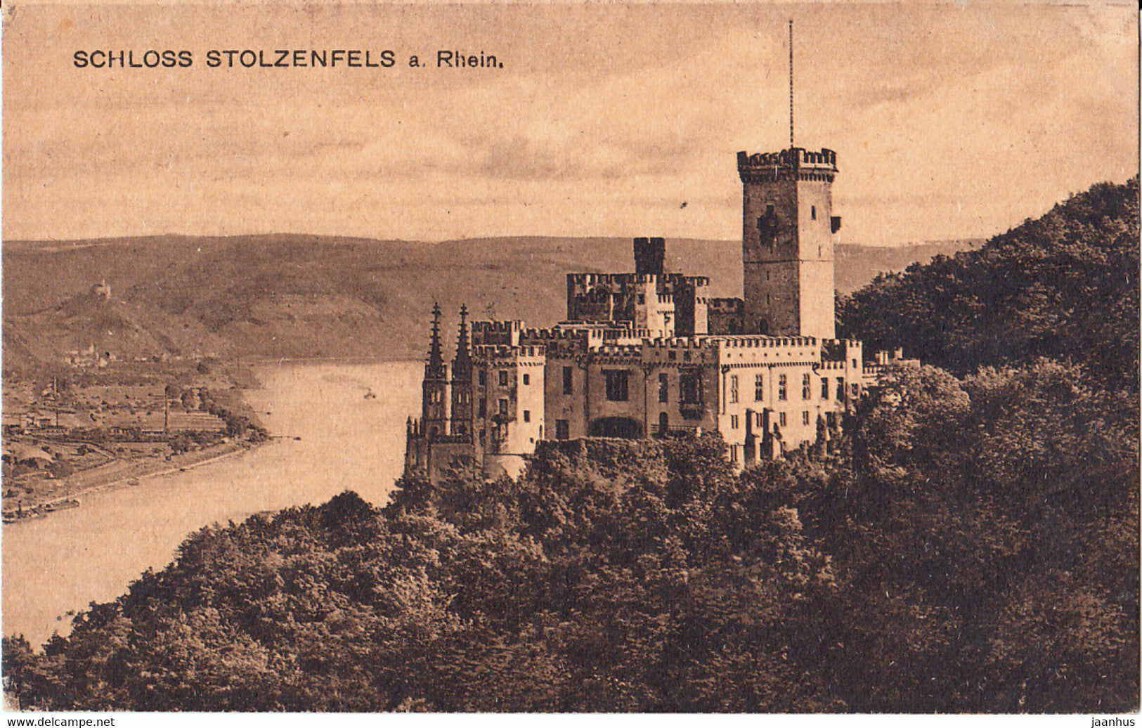 Schloss Stolzenfels a Rhein - castle - old postcard - 24396 - Germany - unused - JH Postcards
