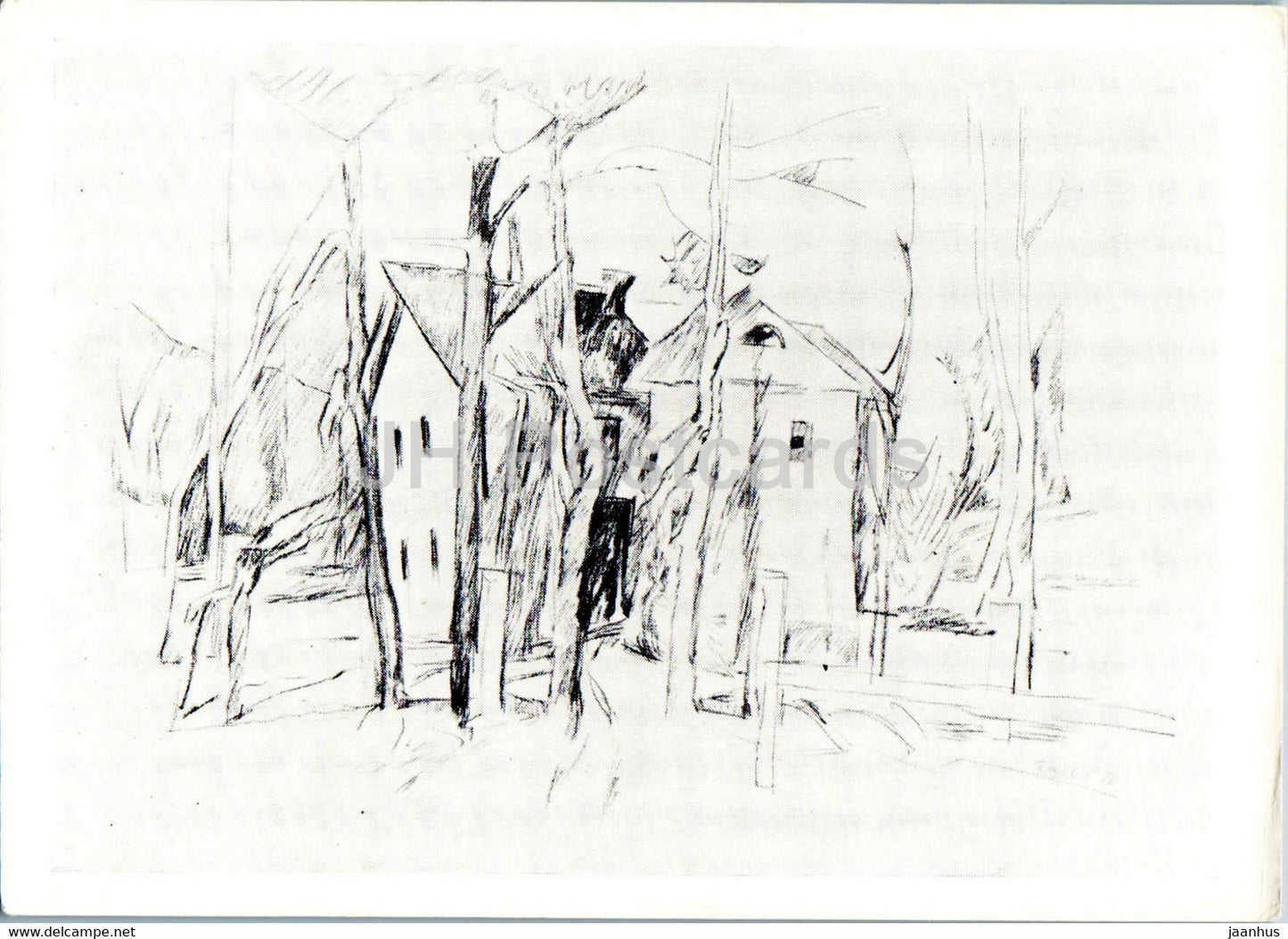 illustration by V. Goryaev - At Mamontov - Russian art - Russia USSR - unused - JH Postcards