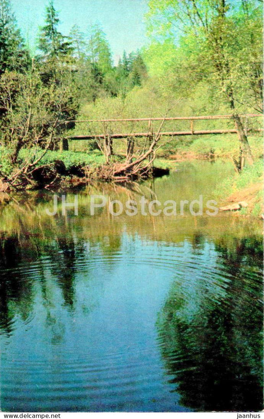 Zvenigorod - Diutkovo - Levitan's Bridge - 1970 - Russia USSR - unused - JH Postcards