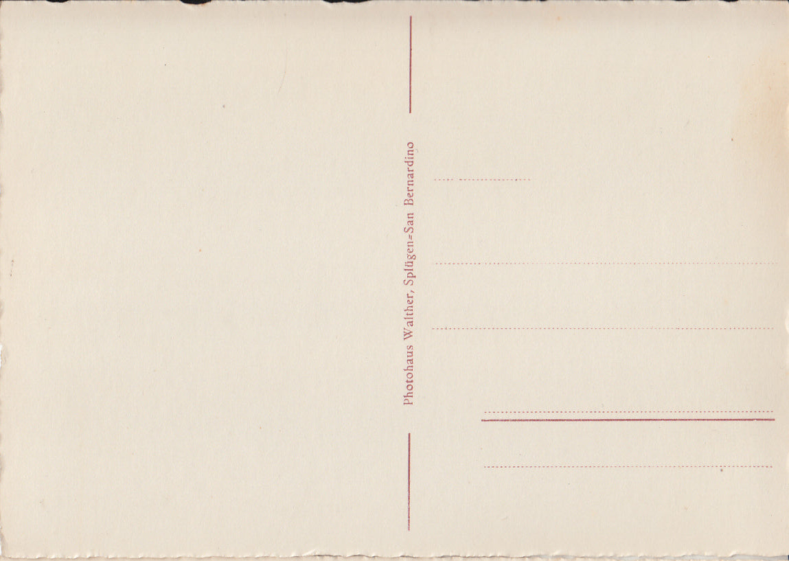 San Bernardino 1626 m - M Laghetto d'Osso - 311 - old postcard - Switzerland - unused