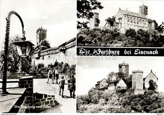 Die Wartburg bei Eisenach - castle - 2 - Germany DDR - used - JH Postcards