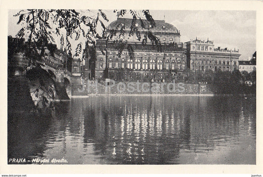 Praha - Prague - Narodni Divadlo - National Theatre - old postcard - Czech Republic - unused - JH Postcards