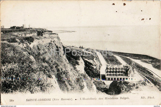 Sainte Adresse - L'Hostellerie des Ministeres Belges - 582 - old postcard - 1917 - France - used - JH Postcards