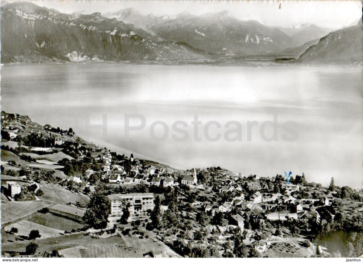 hotel Victoria Chexbres - old postcard - 1955 - Switzerland - used - JH Postcards