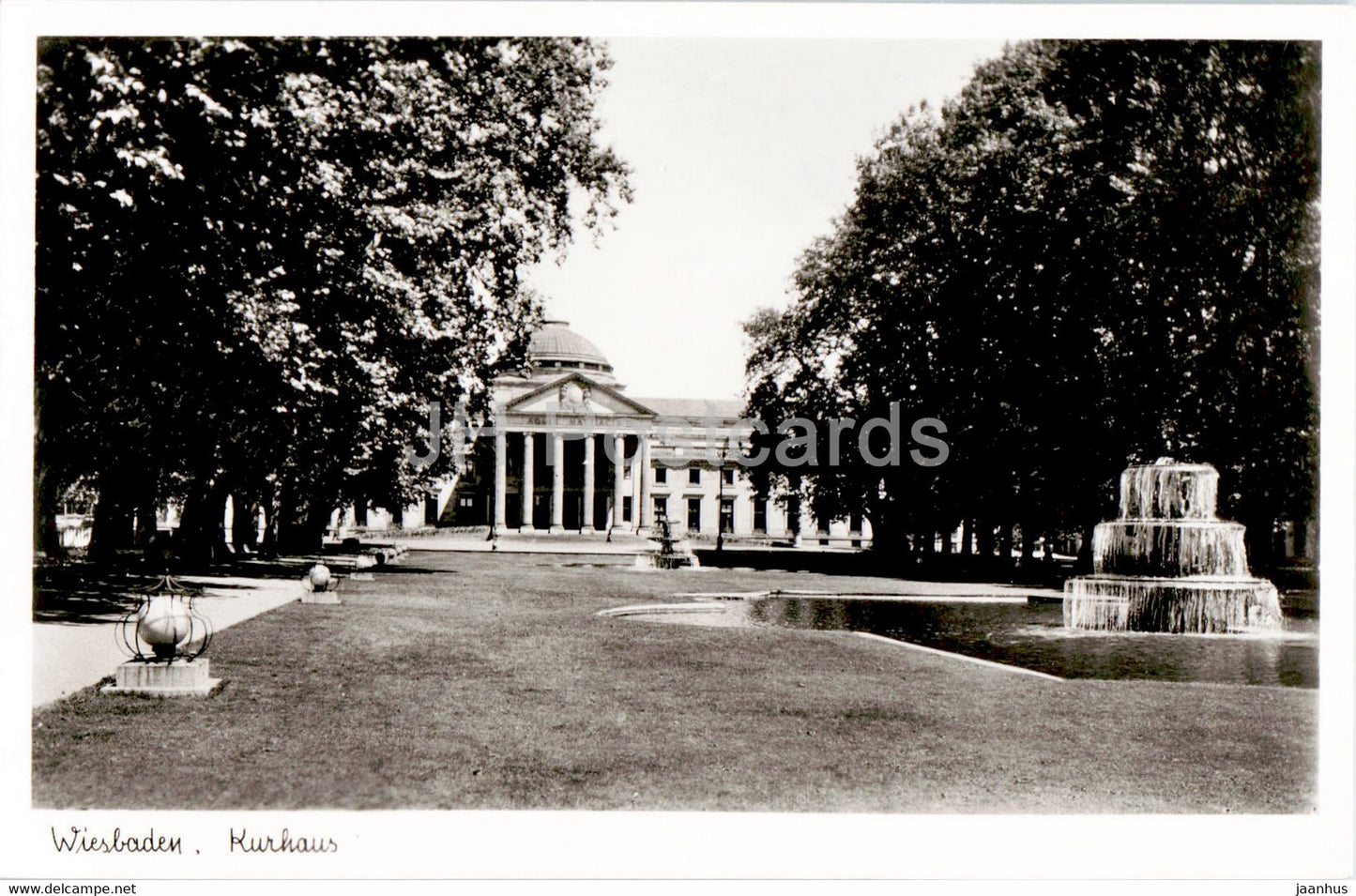 Wiesbaden - Kurhaus - 310 - old postcard - Germany - unused - JH Postcards