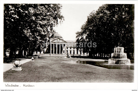 Wiesbaden - Kurhaus - 310 - old postcard - Germany - unused - JH Postcards
