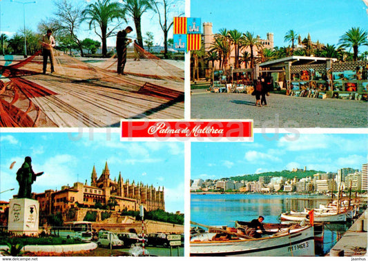 Palma de Mallorca - multiview - 15059 - 1975 - Spain - used - JH Postcards