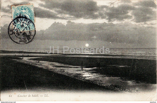 Coucher de Soleil - 61 - old postcard - 1903 - France - used - JH Postcards