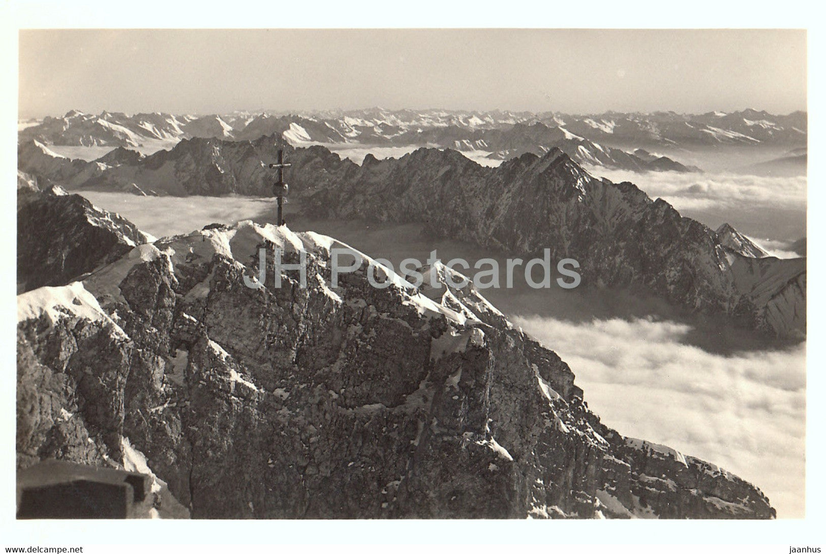 Bayerische Zugspitzbahn - Blick von der Gipfelstation 2966 m auf den Ostgipfel - Stubaier Berge - Germany - unused - JH Postcards