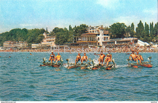 Sochi - beach - 1972 - Russia USSR - unused - JH Postcards