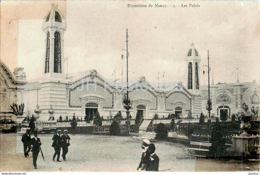 Exposition de Nancy - Les Palais - 5 - 1 - old postcard - 1909 - France - used - JH Postcards