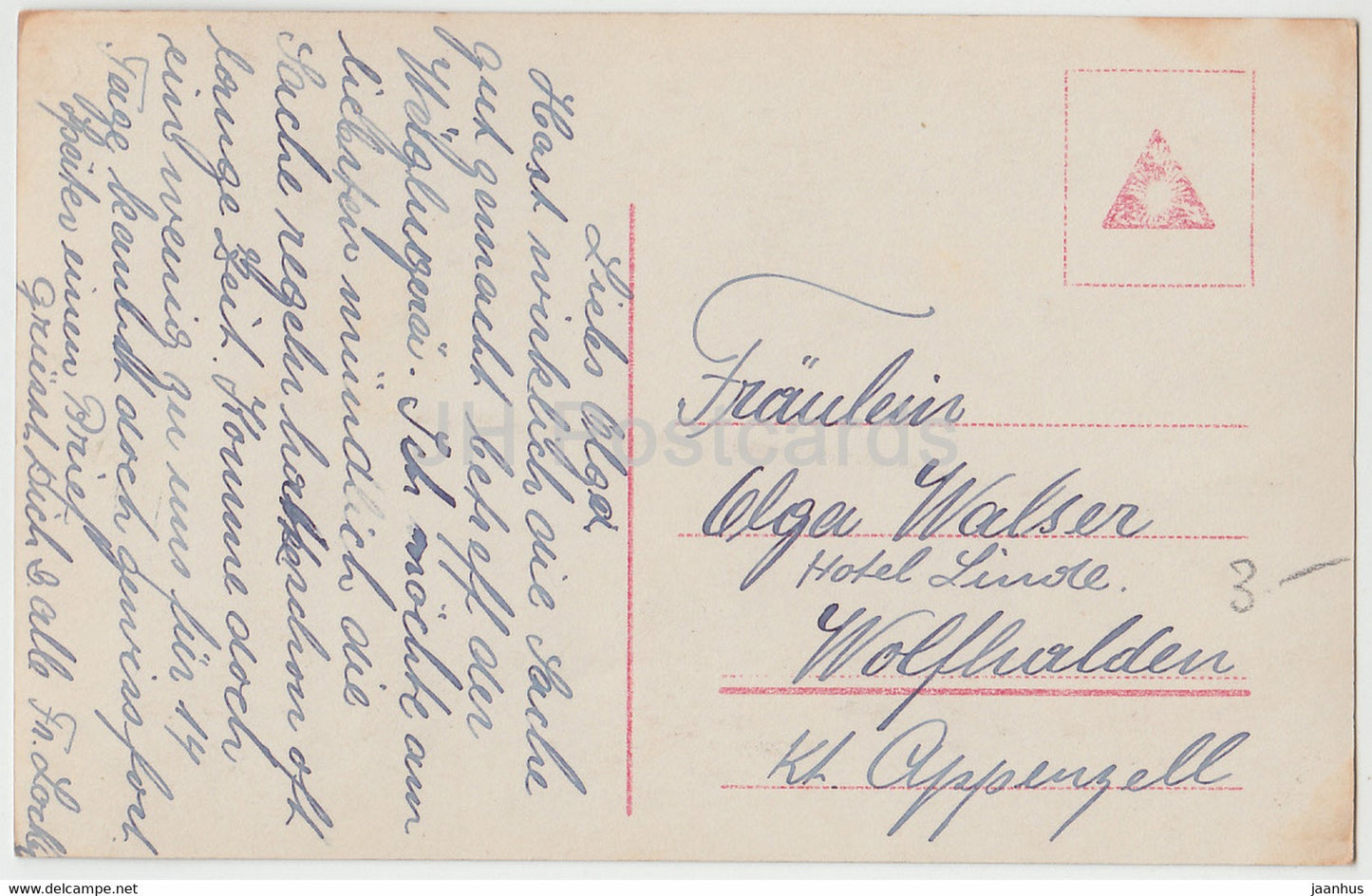 woman - hat - Amag 51666/6 - old postcard - used