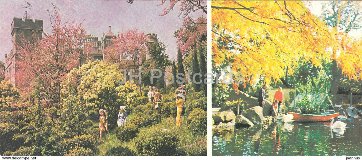 The Grounds of the Alupka Palace Museum - Crimea - 1979 - Ukraine USSR - unused - JH Postcards