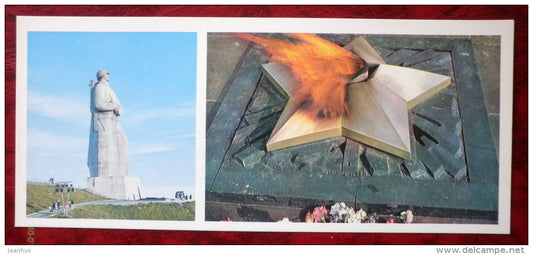 Monument to Defenders od Soviet Polar area in WWII - Murmansk - 1981 - Russia USSR - unused - JH Postcards