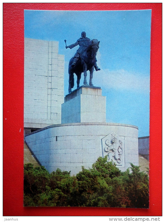 monument to Jan Å½iÅ¾ka on the Vitkov hill - horse - Prague - Praha - 1975 - Czech Republic - unused - JH Postcards