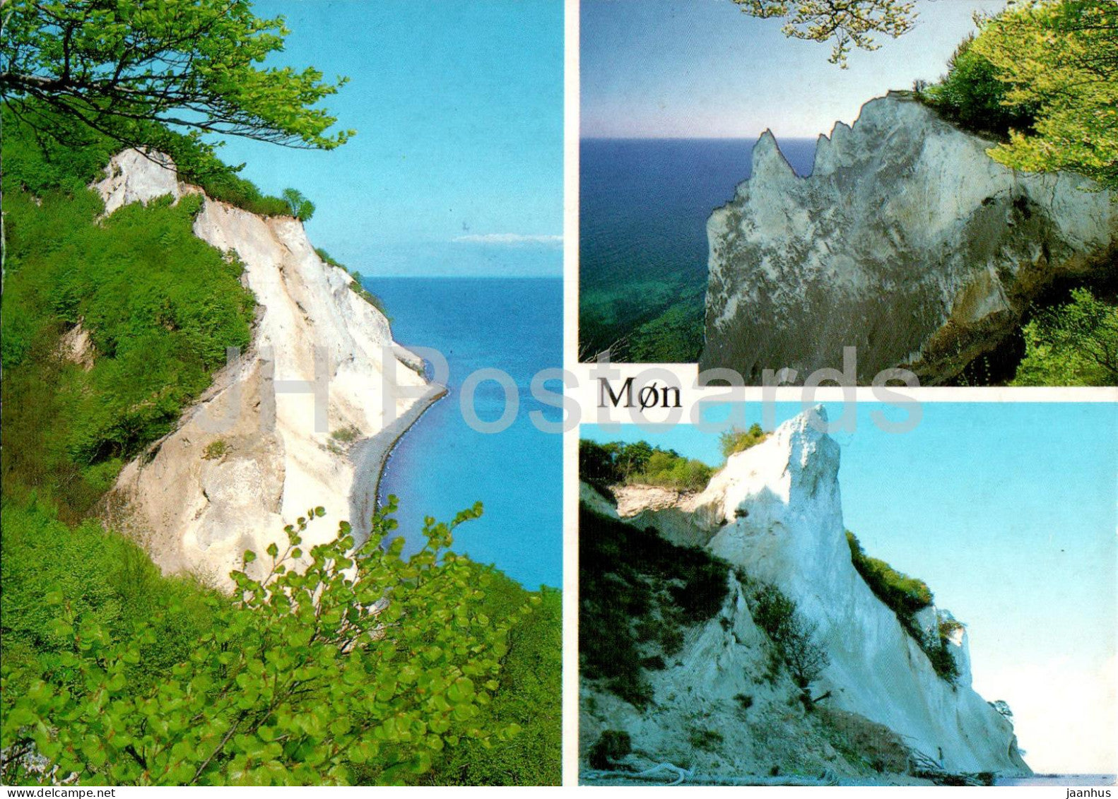 Mons Klint - cliff - multiview - MO 8 - 1991 - Denmark - used - JH Postcards