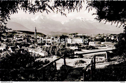Traunstein - Blick von der Weinleite - old postcard - Germany - unused - JH Postcards