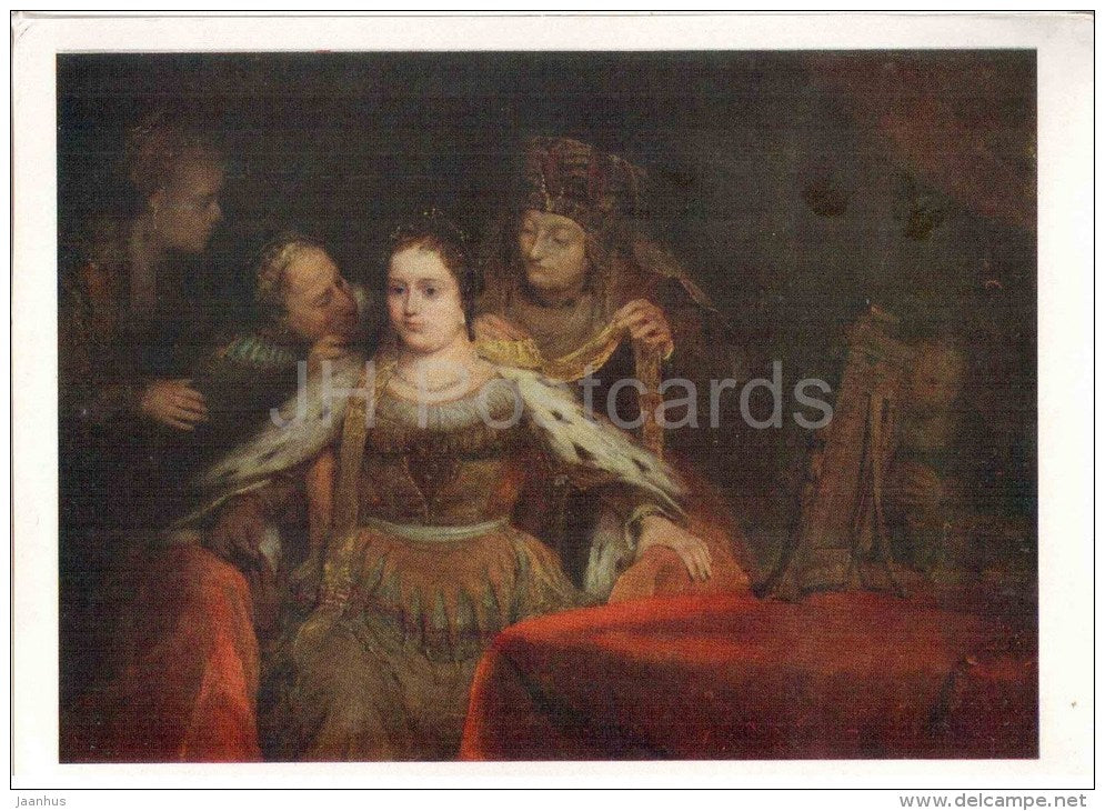 painting by Aert de Gelder - Die Judenbraut - dutch art - unused - JH Postcards