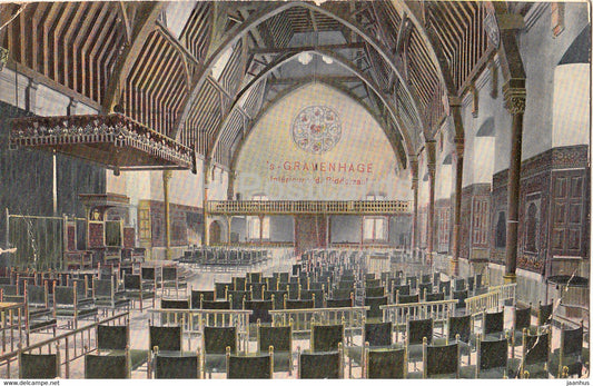 S Gravenhage  - Interieur van de Ridderzaal - 2320 - old postcard - 1906 - Netherlands - used - JH Postcards