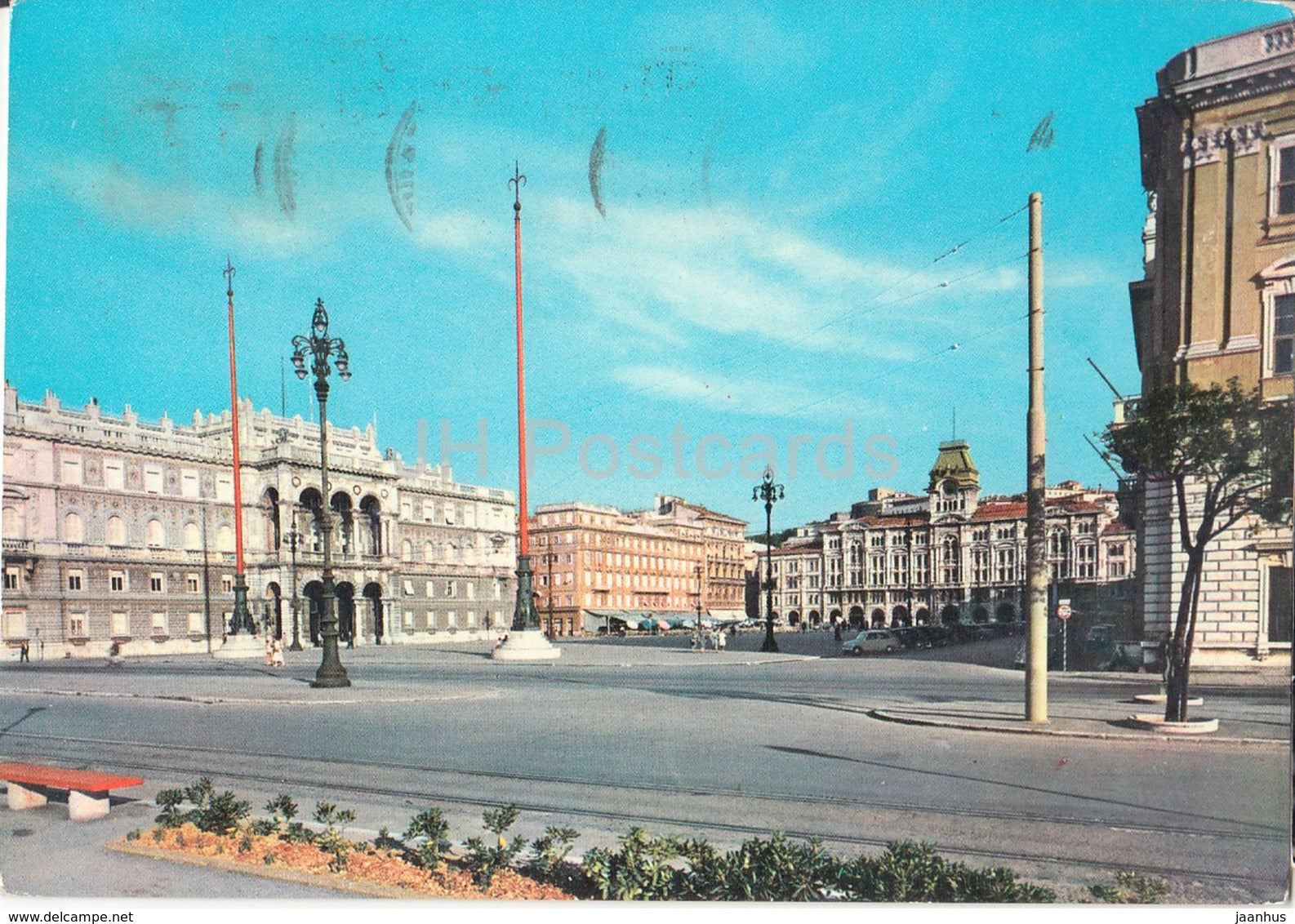 Trieste - Piazza dell'Unita d'Italia - Square of Unity of Italy - Italy - 1961 - used - JH Postcards