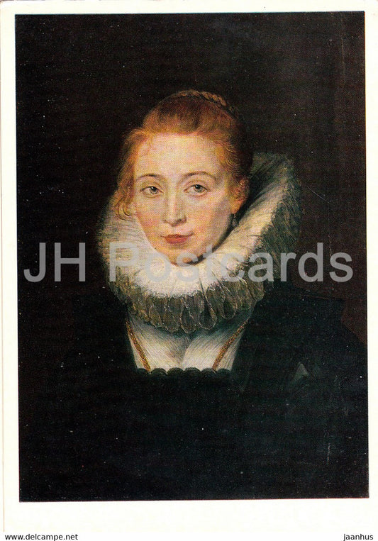 painting by Peter Paul Rubens - Portrait of a maid - Infanta Isabella - Flemish art - 1972 - Russia USSR - unused - JH Postcards