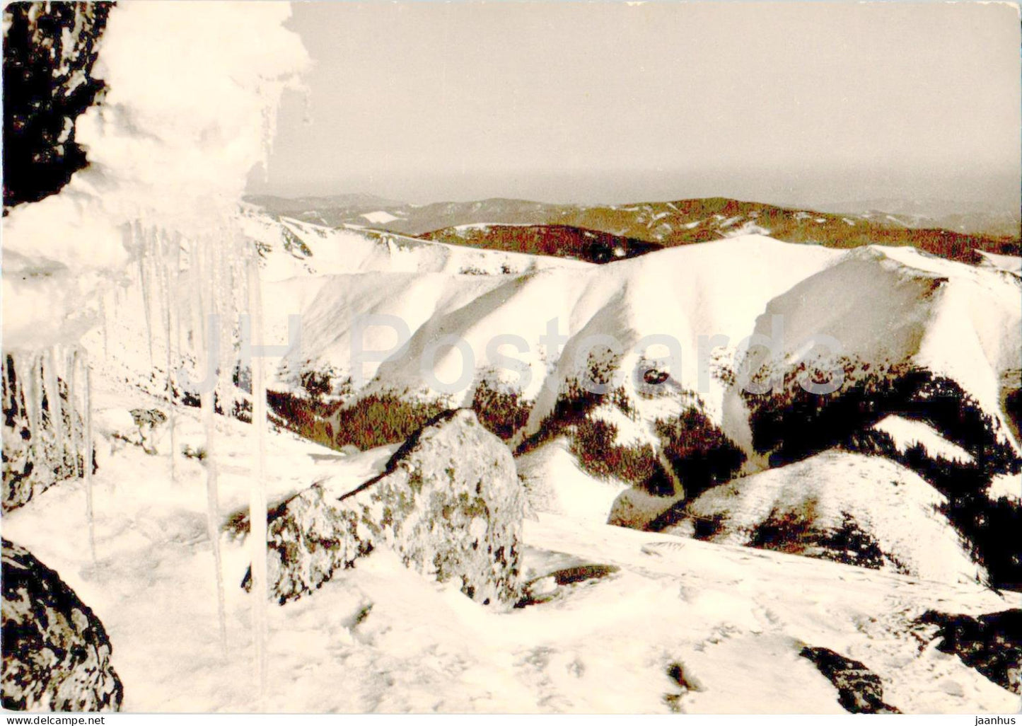 Nizke Tatry - Pohlad z Chopka na Babu - Low Tatras - mountains - Slovakia - Czechoslovakia - unused - JH Postcards