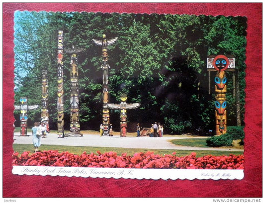 Stanley Park Totem Park - Vancouver - British Columbia - Canada - used - JH Postcards