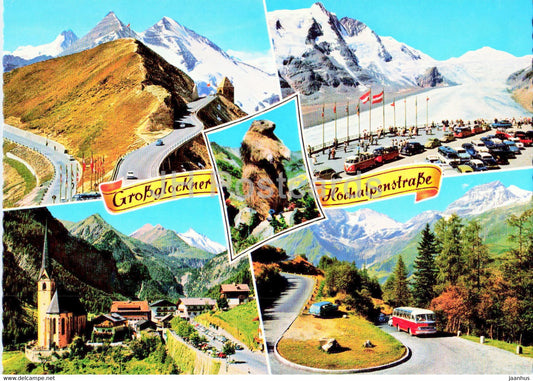 Grossglockner Hochalpenstrasse Fuschertorl - Parkplatz Freiwandeck - Heiligenblut - bus - Austria - unused - JH Postcards
