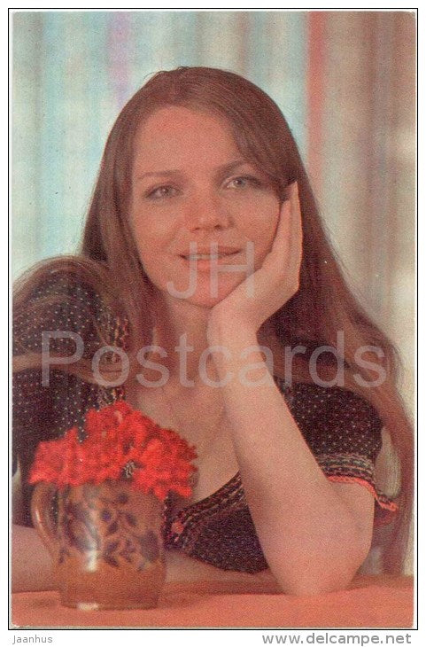 V. Telichkina - Soviet Russian Movie Actress - 1978 - Russia USSR - unused - JH Postcards