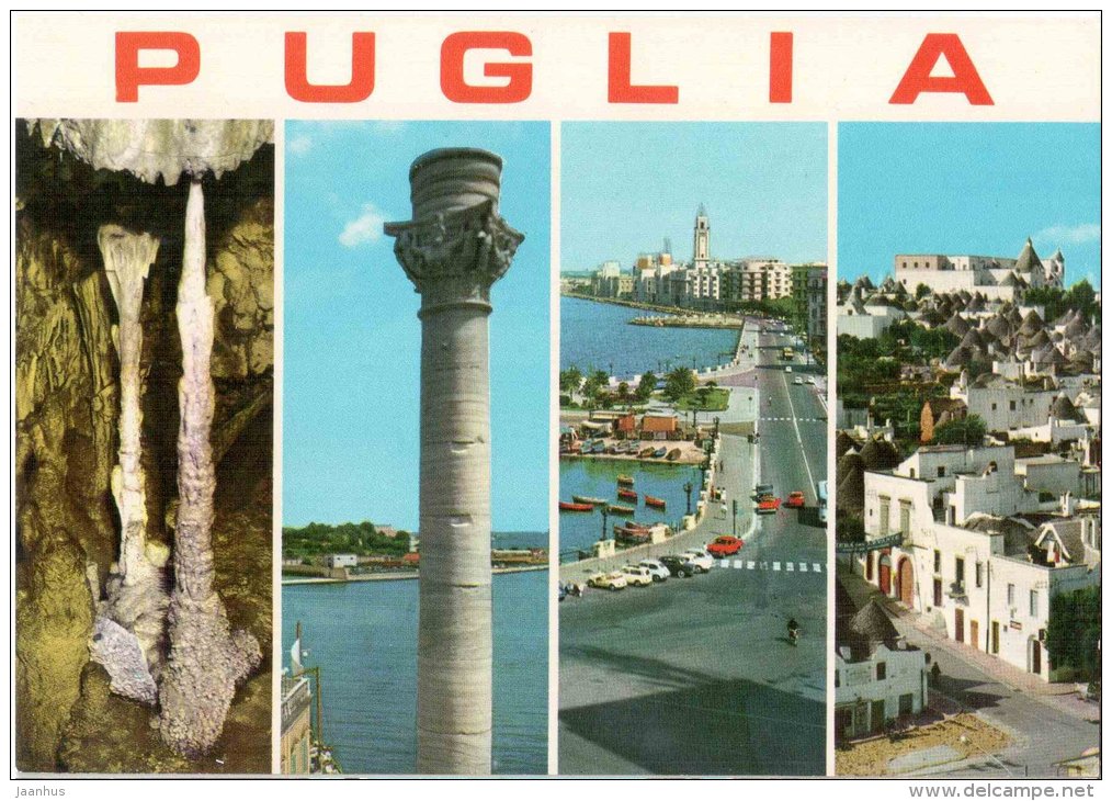 Puglia - column - 8 - Italia - Italy - unused - JH Postcards