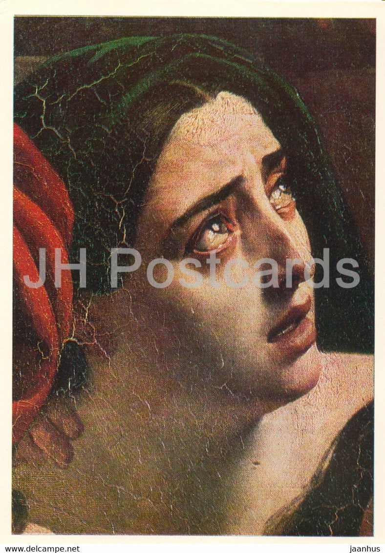 painting by Karl Bryullov - The Last Day of Pompeii - Detail - 2 - Russian art - 1979 - Russia USSR - unused - JH Postcards